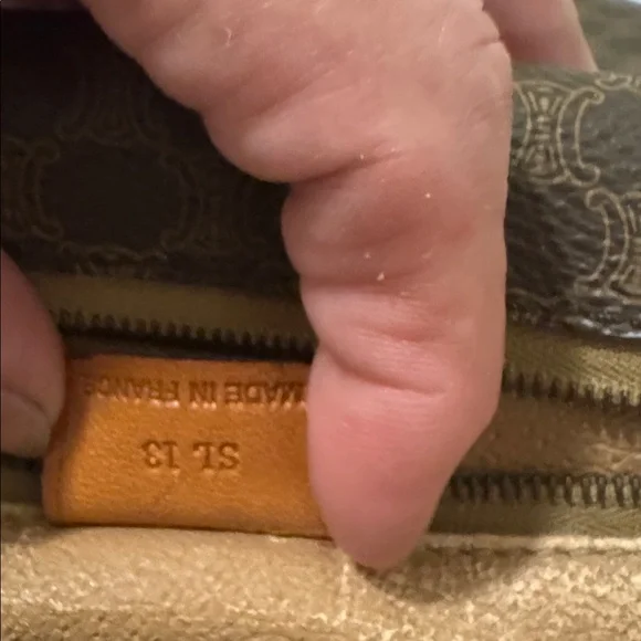 Celine Brown Monogram Crossbody Bag